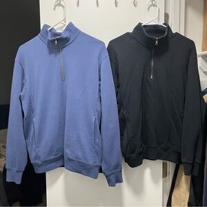 uniqlo men's half-zip sweatshirt bundle